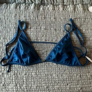 Gooseberry Intimates Seaside Blue Bikini Top
